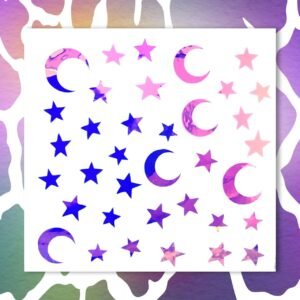 Sticker Lunas y estrellas